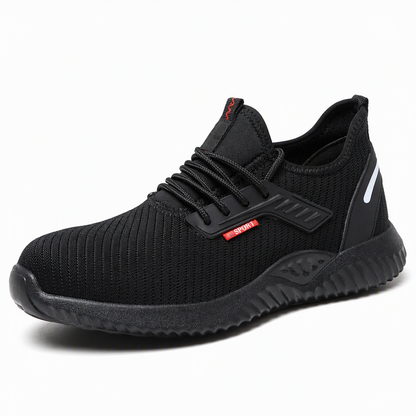 Men's Steel Toe Safety Shoes Breathable Work Boots Lightweight Puncture Resistant Protective Shoes