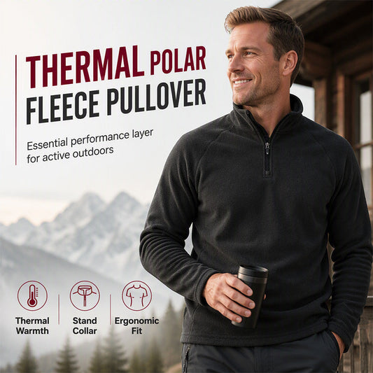 Hot Sale 50% OFF🔥Men's Polar Fleece Stand Collar Warm Sweatshirt