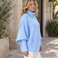 ❄️🧶 Women's Turtleneck Batwing Sleeve Sweater | Cozy Warmth, Flattering Drape – Chic & Comfy for Cold Days ✨