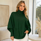 ❄️🧶 Women's Turtleneck Batwing Sleeve Sweater | Cozy Warmth, Flattering Drape – Chic & Comfy for Cold Days ✨
