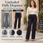 ⚡Free Shipping🖤Women's High Waisted Contrast Stitching Wide-Leg Jeans