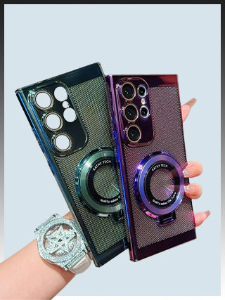 Phone Case with Magnetic Ring Stand for Galaxy Series