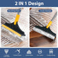2-in-1 cleaning brush with soft scraper