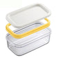 🧀Butter box with lid butter tray | cutting mesh, rectangular kitchen airtight storage crisper
