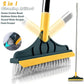 2-in-1 cleaning brush with soft scraper