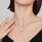 Sparkling Pearl & Teardrop Zircon Pendant Necklace
