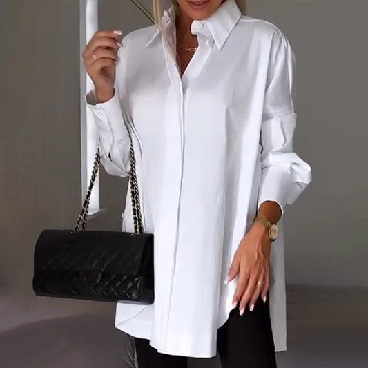 👚💃Ladies' casual side slits shirt, the perfect blend of fashion and comfort! 👚💃